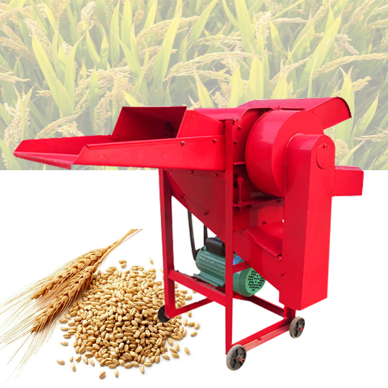 Rice Thresher Machine - Trilladora de granos con motor diésel,