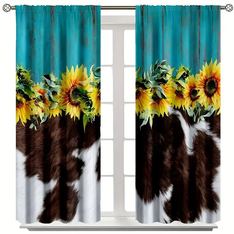 2 uds.-cortinas estampadas con - Farming Japan reseña y precio