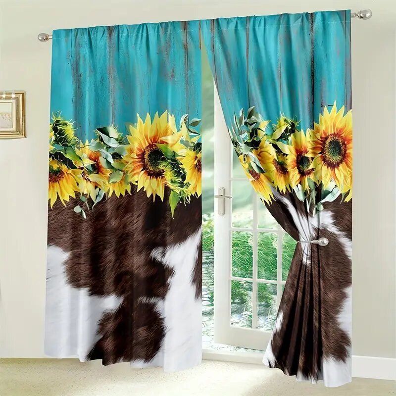 2 uds.-cortinas estampadas con - Farming Japan reseña y precio