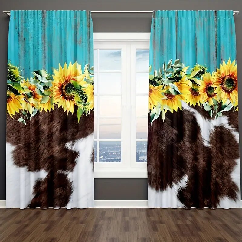 2 uds.-cortinas estampadas con - Farming Japan reseña y precio