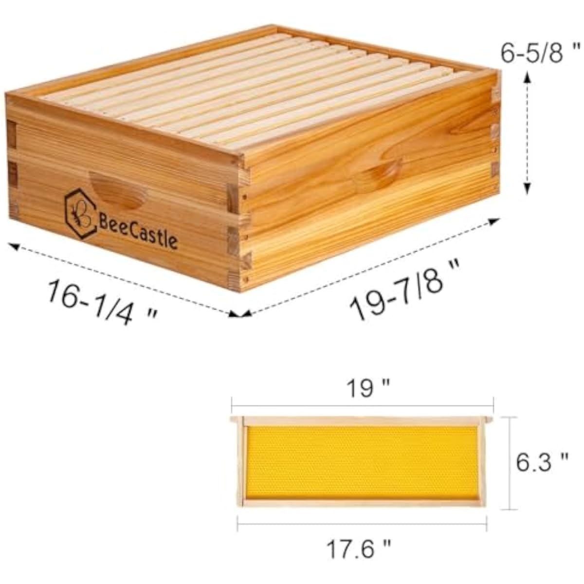 Caja de colmena Langstroth de  - Beehive Frame Wax reseña y precio